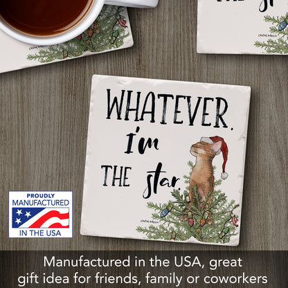 Thirstystone The Star Single Tumbled Tile Coaster Manufactured in The USA Adorable, Create Your Own Collection