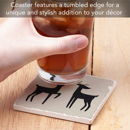 Thirstystone Shiny Nose Single Tumbled Tile Coaster Manufactured in The USA Decorative, Stylish, Craft Your Own Collection