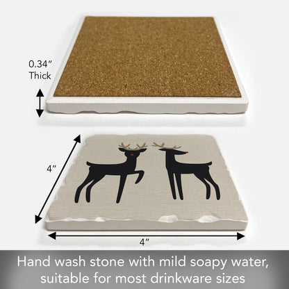 Thirstystone Shiny Nose Single Tumbled Tile Coaster Manufactured in The USA Decorative, Stylish, Craft Your Own Collection