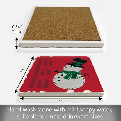 Thirstystone FA La La Single Tumbled Tile Coaster Manufactured in The USA Decorative, Stylish, Craft Your Own Collection