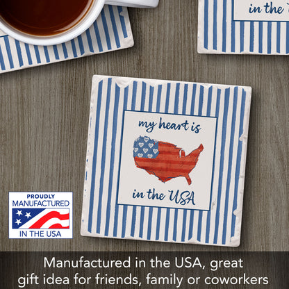 Thirstystone USA Cuties-Home Single Tumbled Tile Coaster 4" Square Manufactured in the USA Create Your Own Set