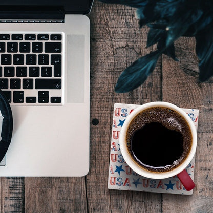 Thirstystone USA Repeat Single Tumbled Tile Coaster 4" Square Manufactured in the USA Create Your Own Set