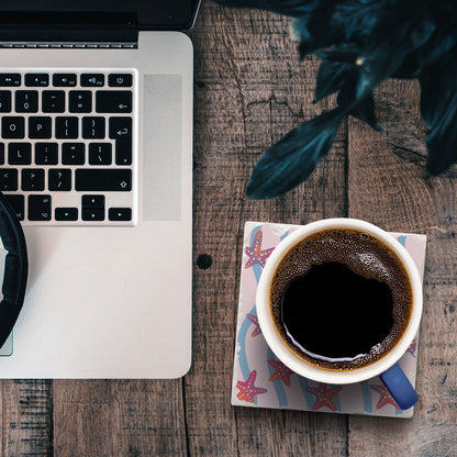 Thirstystone Ocean Breeze Single Tumbled Tile Coaster 4" Square Create Your Own Collection