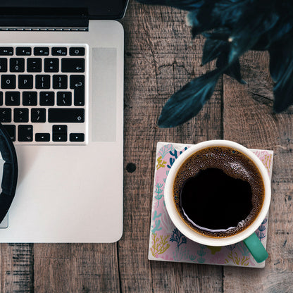 Thirstystone Coral Sea Parade Single Tumbled Tile Coaster 4" Square Create Your Own Collection