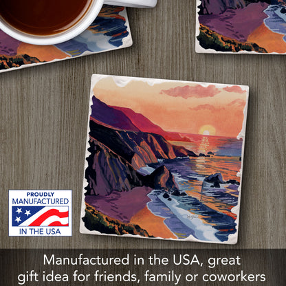 Thirstystone Sunset Dunes Single Tumbled Tile Coaster 4" Square Create Your Own Collection