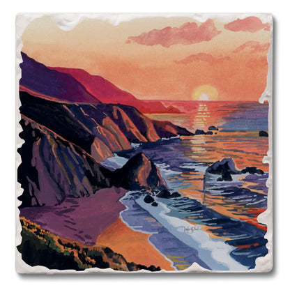 Thirstystone Sunset Dunes Single Tumbled Tile Coaster 4" Square Create Your Own Collection
