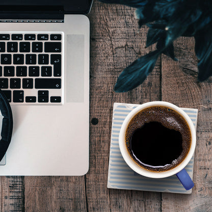 Seas The Day Stripe Single Tumbled Tile Coaster 4" Square Create Your Own Collection