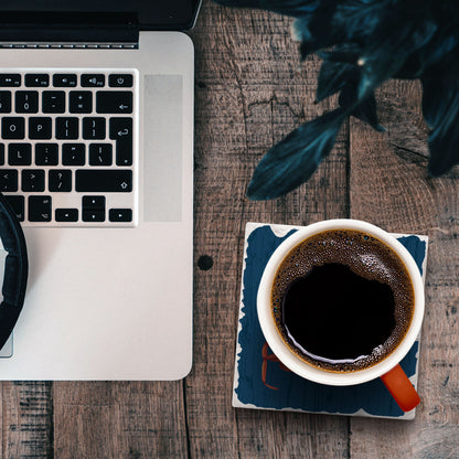 Nautical Crab Single Tumbled Tile Coaster 4" Square Create Your Own Collection