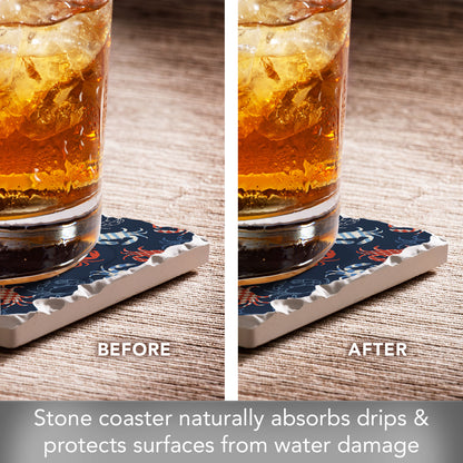 Crustaceous Single Tumbled Tile Coaster 4" Square Create Your Own Collection