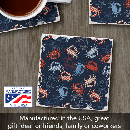 Crustaceous Single Tumbled Tile Coaster 4" Square Create Your Own Collection