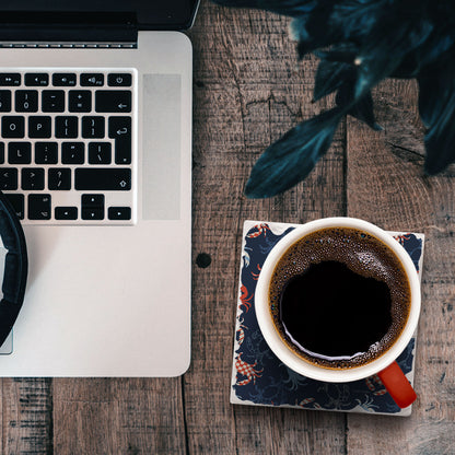 Crustaceous Single Tumbled Tile Coaster 4" Square Create Your Own Collection