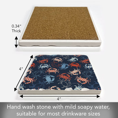 Crustaceous Single Tumbled Tile Coaster 4" Square Create Your Own Collection