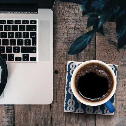 Nautical Life Single Tumbled Tile Coaster 4" Square Create Your Own Collection