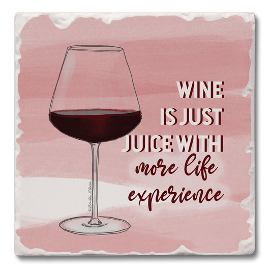 Wine Experience Single Tumbled Tile Coaster 4" Square Create Your Own Collection