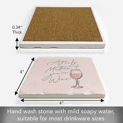 Age Matters Single Tumbled Tile Coaster 4" Square Create Your Own Collection