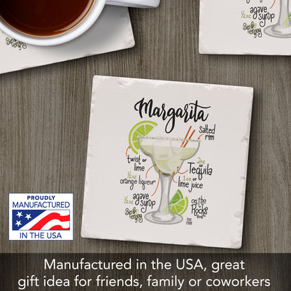 Margarita Single Tumbled Tile Coaster 4" Square Create Your Own Collection