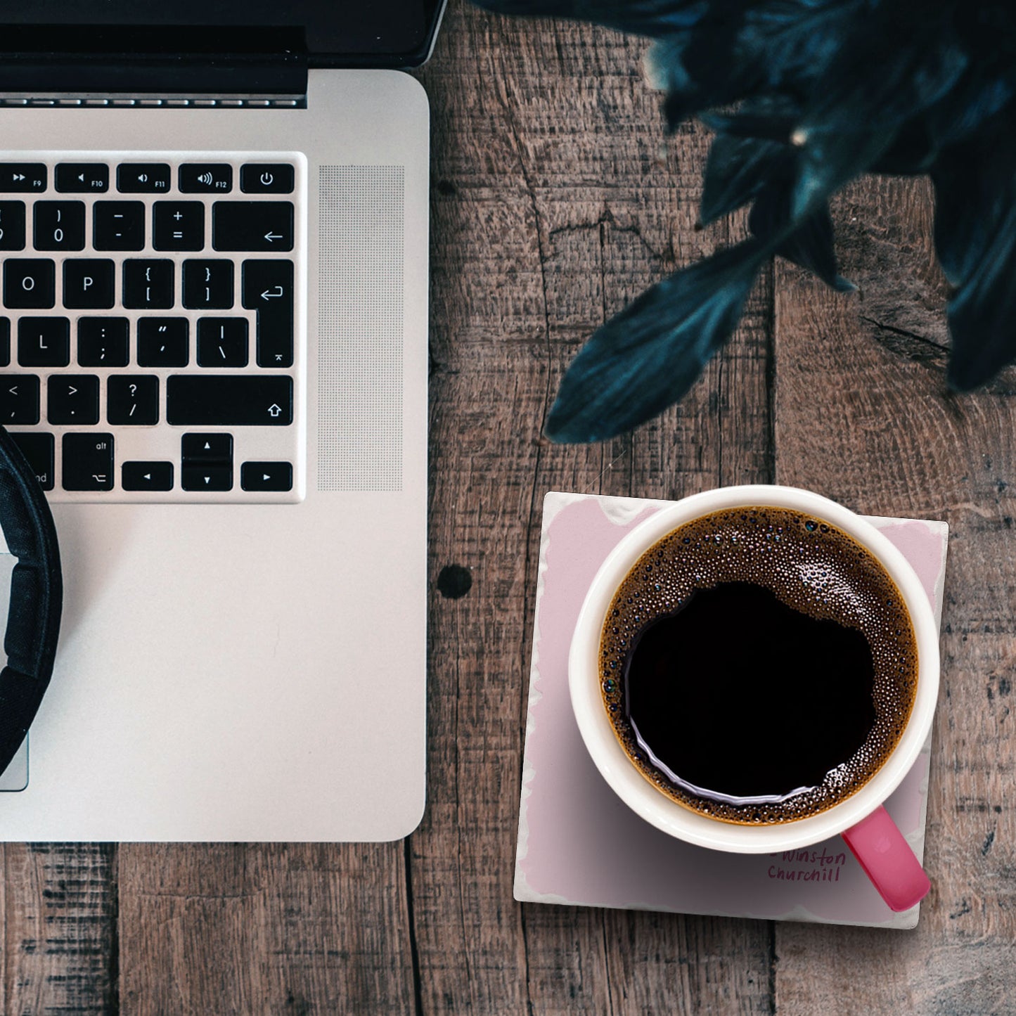 Champagne Single Tumbled Tile Coaster 4" Square Create Your Own Collection