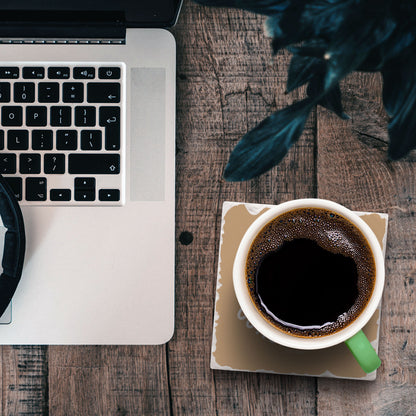 Beer & Wings Single Tumbled Tile Coaster 4" Square Create Your Own Collection