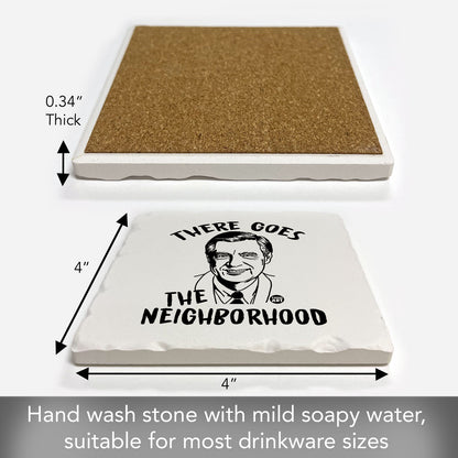 Neighborhood Single Tumbled Tile Coaster 4" Square Create Your Own Collection