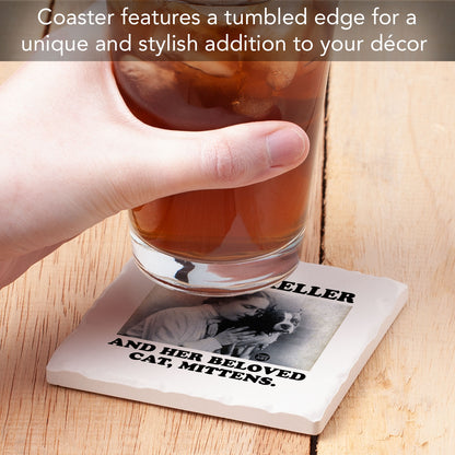 Helen Keller Single Tumbled Tile Coaster 4" Square Create Your Own Collection