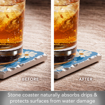 Faith Based Single Tumbled Tile Coaster 4" Square Create Your Own Collection