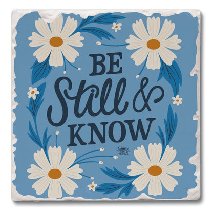 Faith Based Single Tumbled Tile Coaster 4" Square Create Your Own Collection