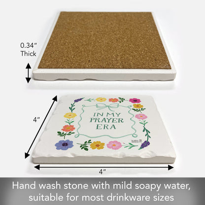 Prayer Era Single Tumbled Tile Coaster 4" Square Create Your Own Collection