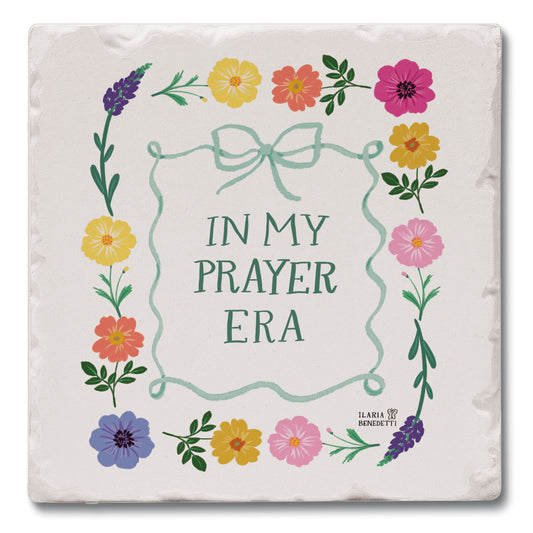 Prayer Era Single Tumbled Tile Coaster 4" Square Create Your Own Collection