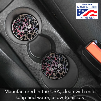 Thirstystone Cat Eyes Single Absorbent Stone Coaster for Vehicle Cup Holder 2.6” Diameter Manufactured in The USA