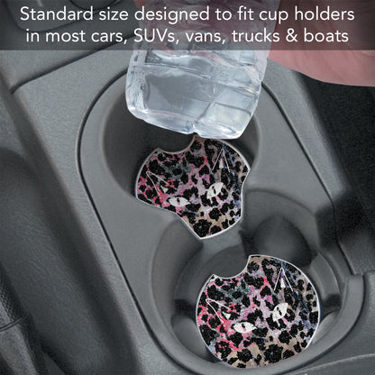 Thirstystone Cat Eyes Single Absorbent Stone Coaster for Vehicle Cup Holder 2.6” Diameter Manufactured in The USA