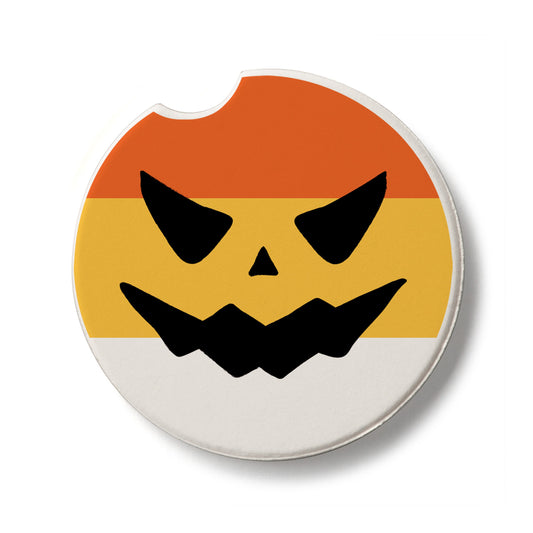 Spooky Candy Single Absorbent Stone Car Coaster 2.6” Diameter Manufactured in the USA