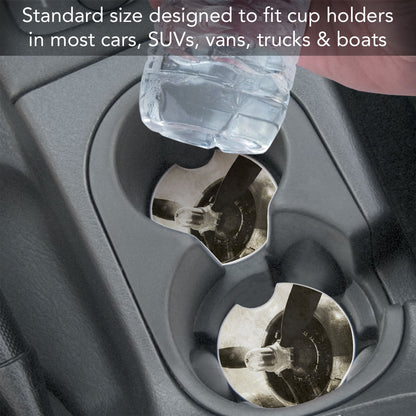 Propeller 2 Pack Absorbent Stone Car Coasters 2.6" Manufactured in the USA