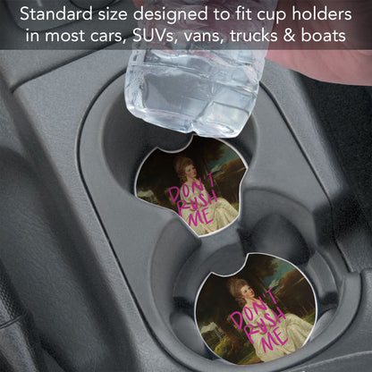 Don't Rush Me Single Absorbent Stone Car Coaster 2.6" Manufactured in the USA