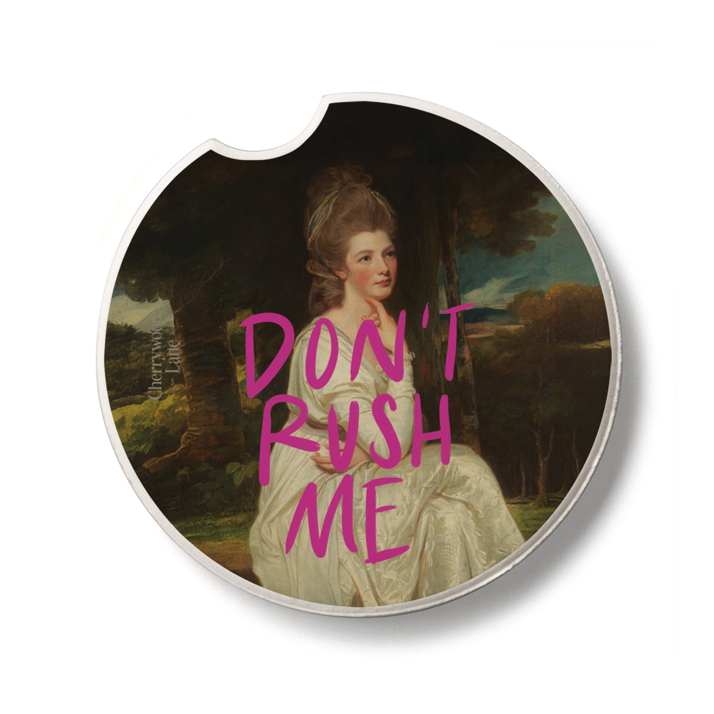 Don't Rush Me Single Absorbent Stone Car Coaster 2.6" Manufactured in the USA