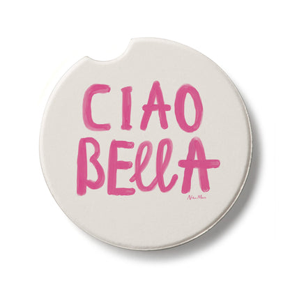 Ciao Bella Single Absorbent Stone Car Coaster 2.6" Manufactured in the USA
