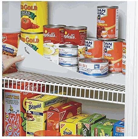 Shelf It 16" Heavy Duty Metal Shelf Liners 10 Foot Roll Made in The USA Pre-Cut Corners for Easy Installation, Protects Surfaces from Spills & Stains