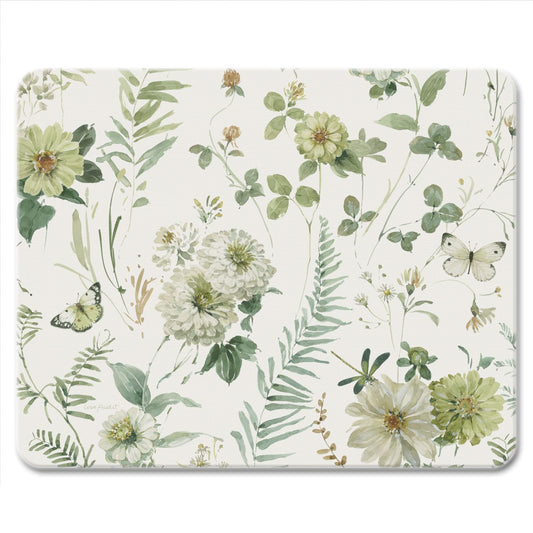 CounterArt Green Fields 3mm Tempered Glass Cutting Board 10" x 8" Manufactured in the USA