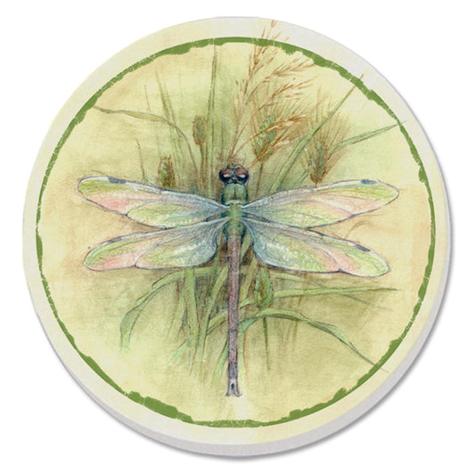 Thirstystone Dragonfly 4 Pack Round Absorbent Stone Coasters 4" Diameter Manufactured in the USA