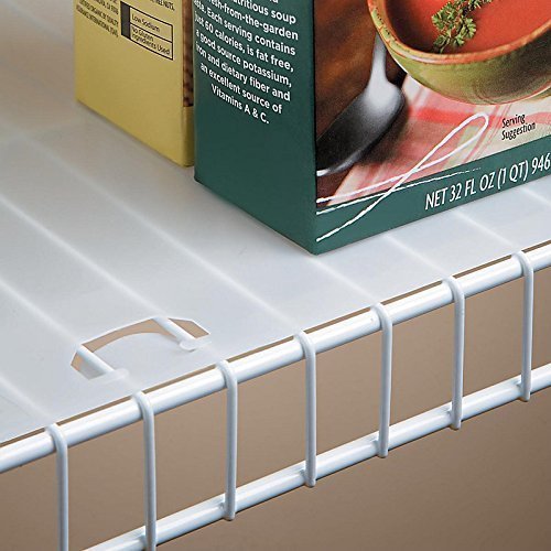 Shelf It 16" Heavy Duty Metal Shelf Liners 10 Foot Roll Made in The USA Pre-Cut Corners for Easy Installation, Protects Surfaces from Spills & Stains
