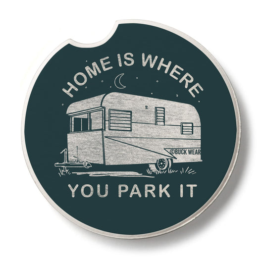 Thirstystone Park It Single Absorbent Stone Coaster for Vehicle Cup Holder 2.6” Diameter Manufactured in The USA