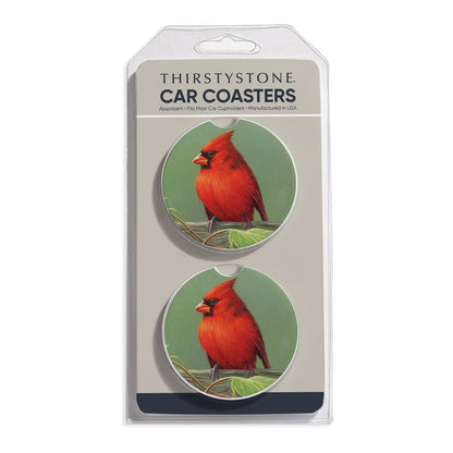 Railbirds 2 Pack Absorbent Stone Car Coasters 2.6" Manufactured in the USA
