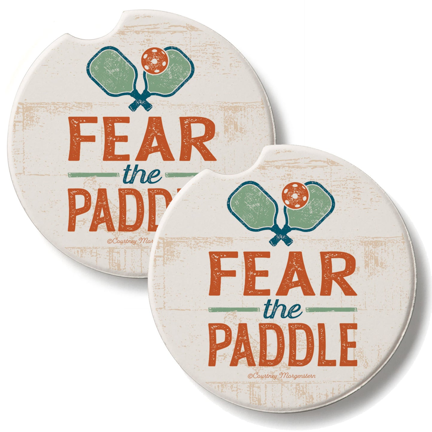 Fear the Paddle 2 Pack Absorbent Stone Car Coasters 2.6" Manufactured in the USA (Copy)