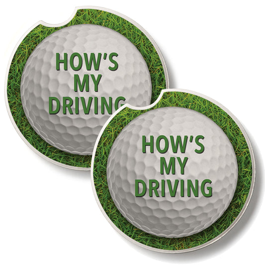 How Is My Driving 2 Pack Absorbent Stone Car Coasters 2.6" Manufactured in the USA