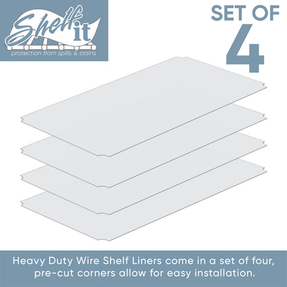 Heavy Duty Wire Shelf Liner - Shelf It 4PK