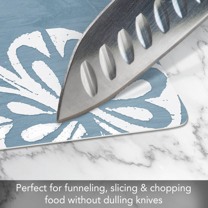 Cut N' Funnel Counting Memories Designer Flexible Plastic Cutting Board Mat 15" x 11.5", Made in the USA, Decorative, Flexible, Easy to Clean