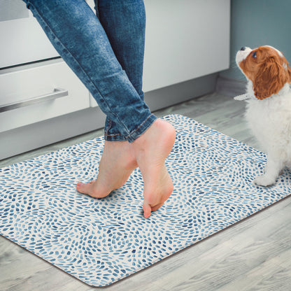CounterArt Drift Marks 30” x 20” Decorative Vinyl Comfort Floor Mat Manufactured in The USA, Waterproof, Reduces Muscle Fatigue, Easy to Clean