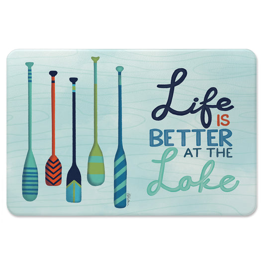 Better at the Lake 30” x 20” Decorative Vinyl Comfort Floor Mat Manufactured in the USA