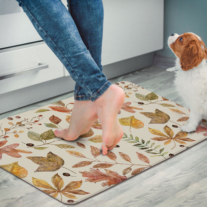 Autumn Memories 30” x 20” Decorative Vinyl Comfort Floor Mat Manufactured in the USA