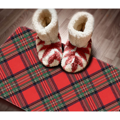 Christmas Plaid 30” x 20” Decorative Vinyl Comfort Floor Mat Manufactured in the USA