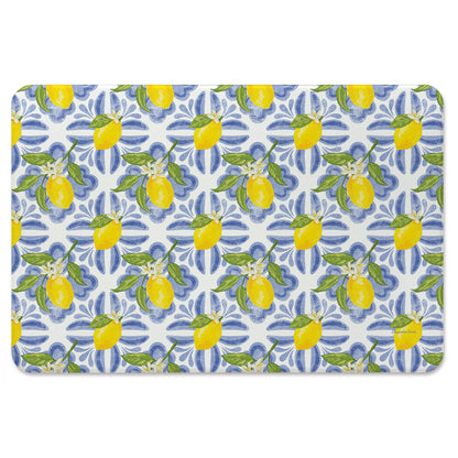 Lemon Tiles 30” x 20” Decorative Vinyl Comfort Floor Mat Manufactured in the USA